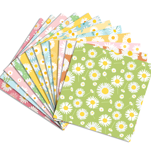Papel de álbum de recortes de margaritas multicolor WW162, papel artesanal decorativo de doble cara para hacer tarjetas, álbum de recortes, decoración de álbum de fotos - Product Image 1
