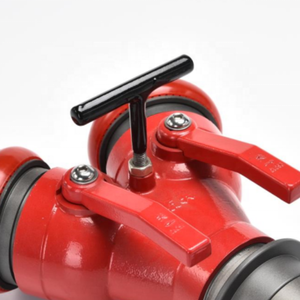 ตัวแยกน้ำดับเพลิงชนิด Y อลูมิเนียม XHYXFire แบบยืดหยุ่น สีแดง สำหรับเชื่อมต่อกับหน่วยดับเพลิง Machino ขนาด 8-20 บาร์ 1''-4'' - Product Image 3