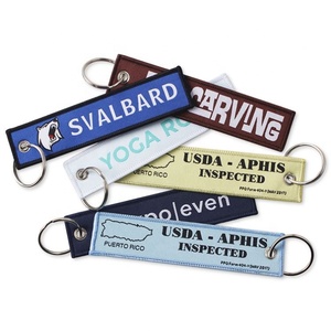 พวงกุญแจผ้าและคาราไบเนอร์สำหรับการส่งเสริมการบินเครื่องปักโลโก้ตามสั่ง - Product Image 5