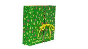 Custom Christmas <b>Advent</b> <b>Calendar</b> <b>Box</b> with 24 Drawers, Green Foldable Countdown Gift <b>Box</b>, OEM/ODM Available - Product Image 3