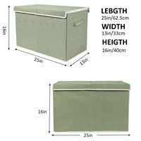 Grande boîte à jouets pliable pour enfants avec couvercle rabattable, organisateur de rangement pour jouets en tissu pliable en forme d'animal