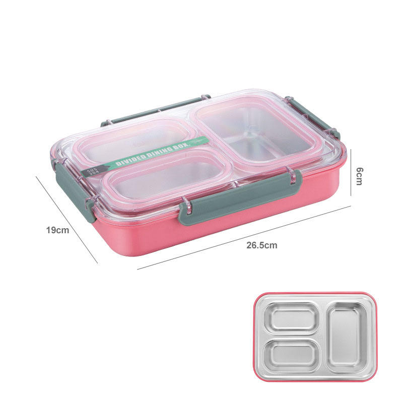 Pink three compartments