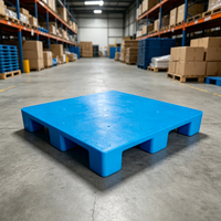 Palette en plastique Euro empilable à 4 voies pour chambre froide, 9 pieds, en PEHD, industrielle, 1,2 m x 1 m, robuste pour entrepôt