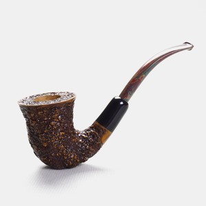 Muxiang Briarwood Smoking Pipe Bent Shape 3mm Vulcanized Rubber Mouthpiece Men's Tobacco Pipe Accessory - Product Image 2