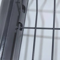 Clôture en treillis métallique courbé en V 3D personnalisable en usine, poteaux galvanisés revêtus de PVC, sécurité domestique, montage facile pour l'extérieur moderne