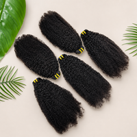 Lot de Cheveux Humains Bouclés Afro Crépus 4C en Gros – Fournisseurs de Bundles Afro Crépus 4C – Extensions de Cheveux Humains Afro Crépus 4C en Vrac, Cheveux Vierges Bruts