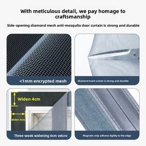 <span class=keywords><strong>Moustiquaire</strong></span> de <span class=keywords><strong>porte</strong></span> OEM en filet diamanté, entièrement magnétique, anti-moustiques et anti-mouches - Product Image 4
