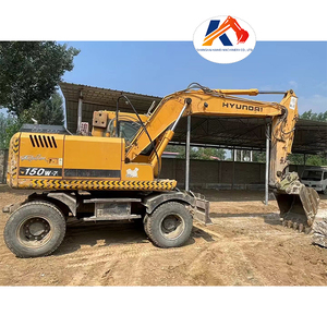 Excavadora de cadenas HYUNDAI 150W-7 usada de buena calidad, ¡VENTA CALIENTE!, 15 toneladas, lista para enviar hoy, motor diésel, bombas, gran fuerza de excavación - Product Image 1