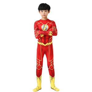 Disfraz de Superhéroe de <span class=keywords><strong>Flash</strong></span> para Niñas, Disfraz de Halloween, Cosplay, Carnaval, Fiesta, Nailon - Product Image 4