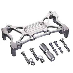 High quality precision cnc machined parts aluminum motorcycle bracket and rear handle seat tools china