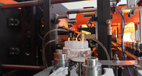 Machine de fabrication de bouteilles PET automatique LS-PP à 2 cavités pour biberons de 50 ml, 100 ml, 500 ml, 1000 BPH, avec moteur de soufflage