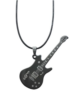 2024 nueva moda simple tendencia hip hop música guitarra collares suéter <span class=keywords><strong>cadena</strong></span> para Mujeres Hombres - Product Image 6