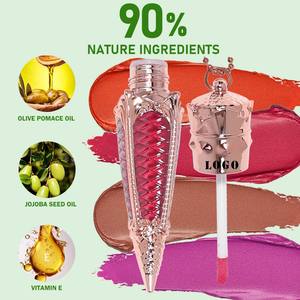 Жидкая матовая помада Ochain OEM для известных брендов косметики, веганская, на заказ, с брелоком - Product Image 3