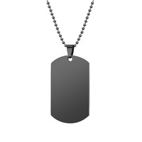 Gravure laser personnalisée Collier en acier inoxydable plaqué or 18 ct Collier en acier inoxydable vierge de polissage