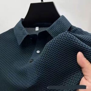 Chemise Formelle d'Été pour Homme, Unie, avec Logo Brodé Personnalisé, en Tissu Mélangé de Coton Respirant et Écologique - Product Image 2