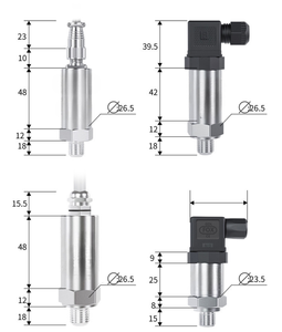 कारखाने प्रत्यक्ष स्टेनलेस स्टील 4-20ma 1-5v ip65 24v दबाव ट्रांसमीटर/ट्रांसड्यूसर/सेंसर चिप्स odm समर्थित - Product Image 3