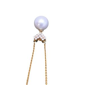 Collar con Colgante de Perla Redonda Blanca de 10-11 mm de Zhuji Danshui, Plata S925 con Diseño Minimalista, Luz Intensa y Pequeñas Imperfecciones - Product Image 5