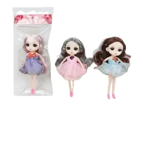 7 pollici bella giocattoli della bambola della ragazza 3D occhi solido bambola giocattolo