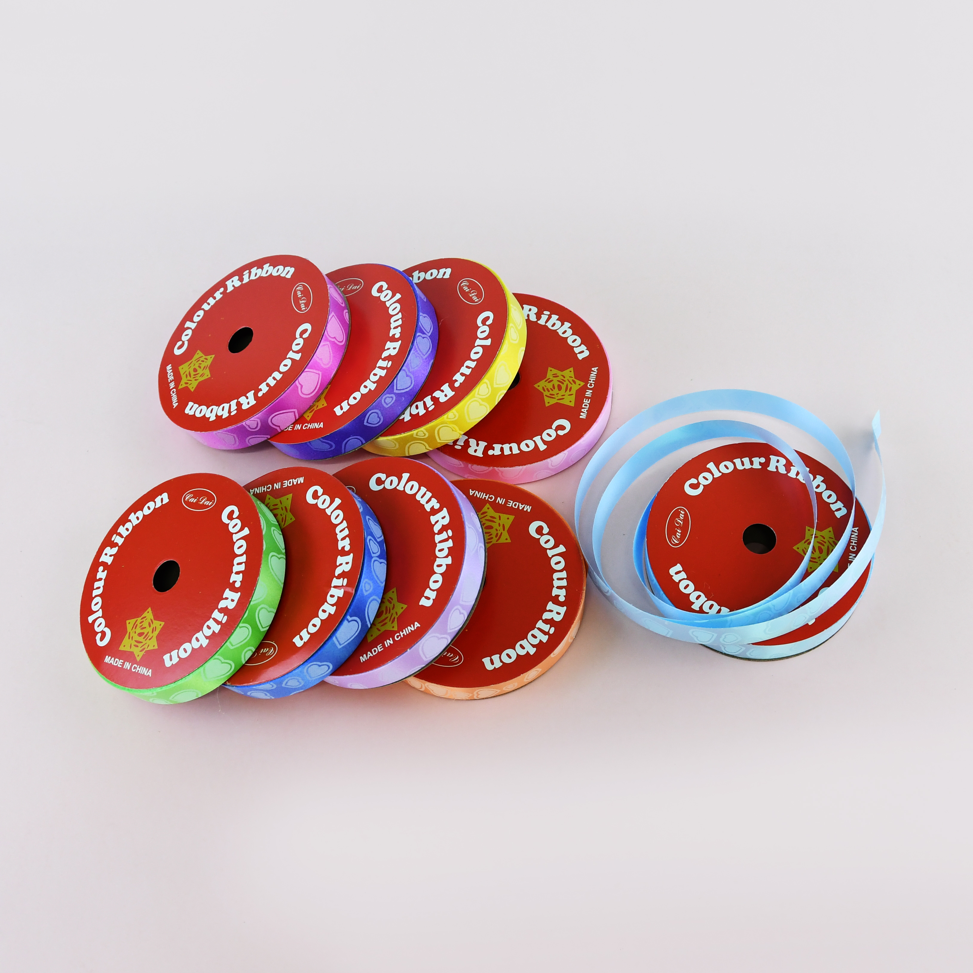 30mm Multiple Colors Laser Ribbon Pull Flower Gifts Bow Tie for Presents Packaging Gift Decoration Party Supplies