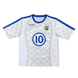 Embroidered Logo <strong>Jersey</strong> Customized with Number Design Patchwork Men's Football <strong>Jersey</strong> - Product Image 2