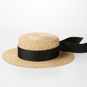 Sombrero de Paja Plano Ancho Personalizado, Sombrero de Playa, Sombrero de Sol para Mujer, Protección Solar para Viajes al Aire Libre, Verano - Product Image 2