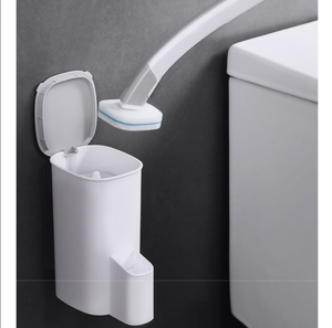 Ensemble de brosses de toilette jetables murales 4-en-1 : Kit de brosses <span class=keywords><strong>WC</strong></span> (inclut 40 têtes de brosse bleues) – Amélioration intelligente pour la maison - Product Image 2
