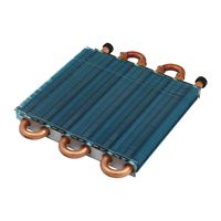 Radiateur à condensation miniature DR, tube en cuivre, ailettes en aluminium, échangeur de chaleur, évaporateur refroidi par air, condenseur, pièces de réfrigération 5