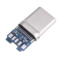Conector Macho USB 3.1 Tipo-C de 10NF, 20V CC 3.0A, Cobre, 10000 Ciclos