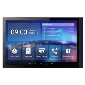 Moniteur d'intérieur 20G numérique 10 pouces IP système Tuya Android pour interphone vidéo sans fil pour immeubles de villas à appartements multiples