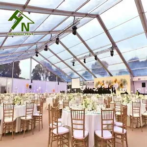 Guangzhou 400 People Big Party Clear Top Wedding Marquee Exhibition Reception Marriage Ceremony Trade Show Banquet Tent