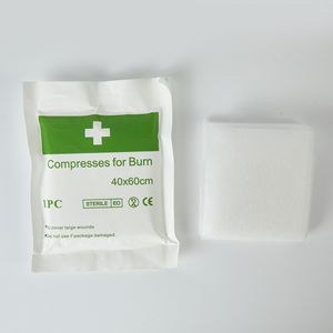 Compresas para quemaduras 40x60cm, gasa médica estéril para heridas grandes, empaquetadas desechables - Product Image 4