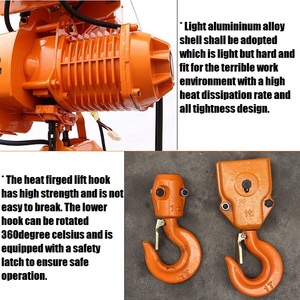 Çin Malı 1 ton 2 ton 3 ton 5 ton 10 ton 50 ton Vinç Kaldırma Zinciri Kasnak Bloğu 3M 6M 10M Elektrikli Zincirli Vinç Bloğu 220V 380v - Product Image 2