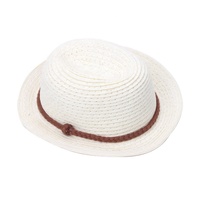 Chapeau en paille tressé à la mode pour poupée américaine unisexe de 18 pouces - Jouet éducatif, accessoires de poupée DIY