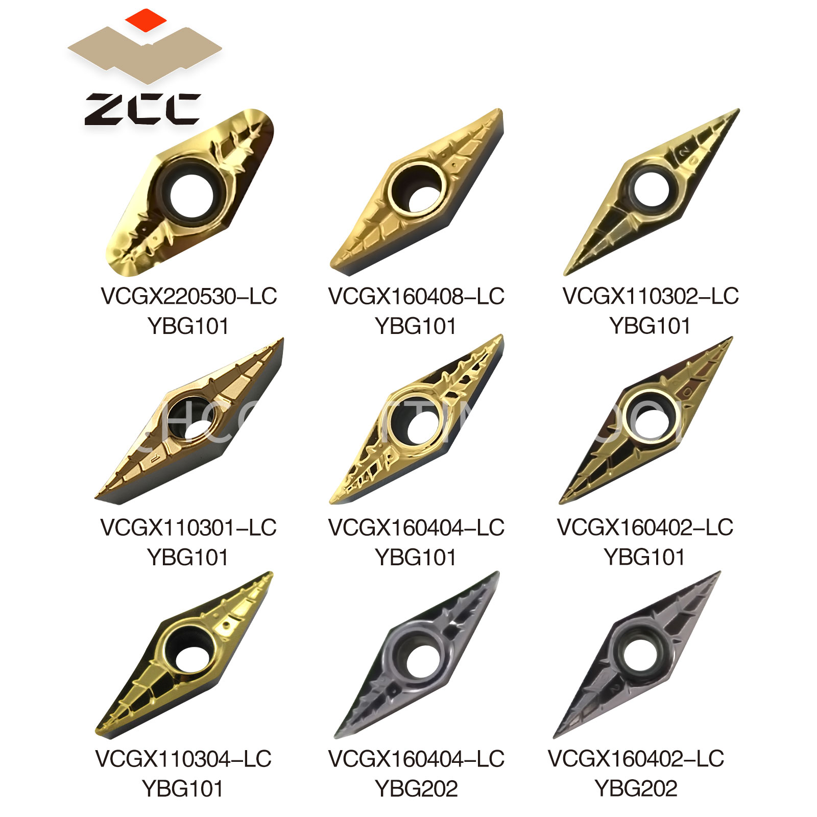 ZCC VCGX YD101 Carbide Inserts - High Quality CNC Tools
