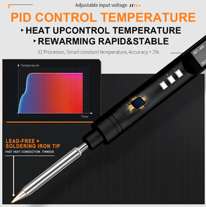 หัวแร้งอัจฉริยะ PTS200 100W ESP32สูงสุด PD3.0โอเพนซอร์สเข้ากันได้กับ PINE64 TS101 T12 - Product Image 4