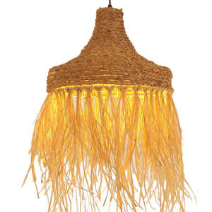 Lanterne <span class=keywords><strong>en</strong></span> <span class=keywords><strong>corde</strong></span> de papier naturelle et écologique, tissée à la main, pour restaurant, maison d'hôtes, restaurant de hot <span class=keywords><strong>pot</strong></span>, abat-jour tissé - Product Image 6
