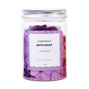 Özel etiket çin bitkisel katı doğal banyo sabunu el yapımı çiçek yaprakları konfeti el yıkama sabunu - Product Image 4