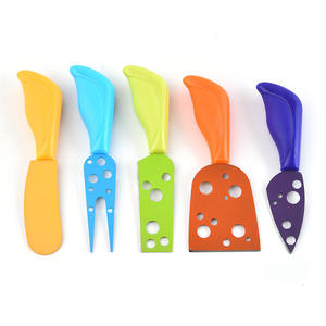 Juego de cinco utensilios pequeños para hornear, juego de cuchillos para queso, juego de herramientas para queso, juego de cuchillos, tenedores y espátulas de acero inoxidable para queso - Product Image 1