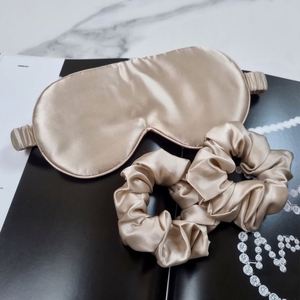 Care Green Satin Eye Gift Set <b>Sleep</b> With Scrunchie Soft Silk Sleeping <b>Mask</b> - Product Image 1