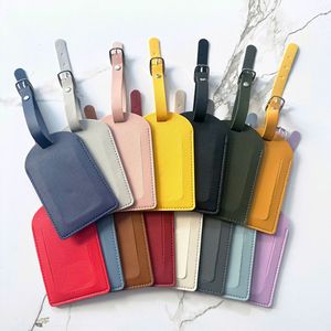 <span class=keywords><strong>Etiquetas</strong></span> de <span class=keywords><strong>Equipaje</strong></span> de Viaje de Cuero PU Personalizadas, Etiqueta de Mochila de Lujo a la Moda, Suave, Resistente al Agua, Ecológica, con Letras - Product Image 1
