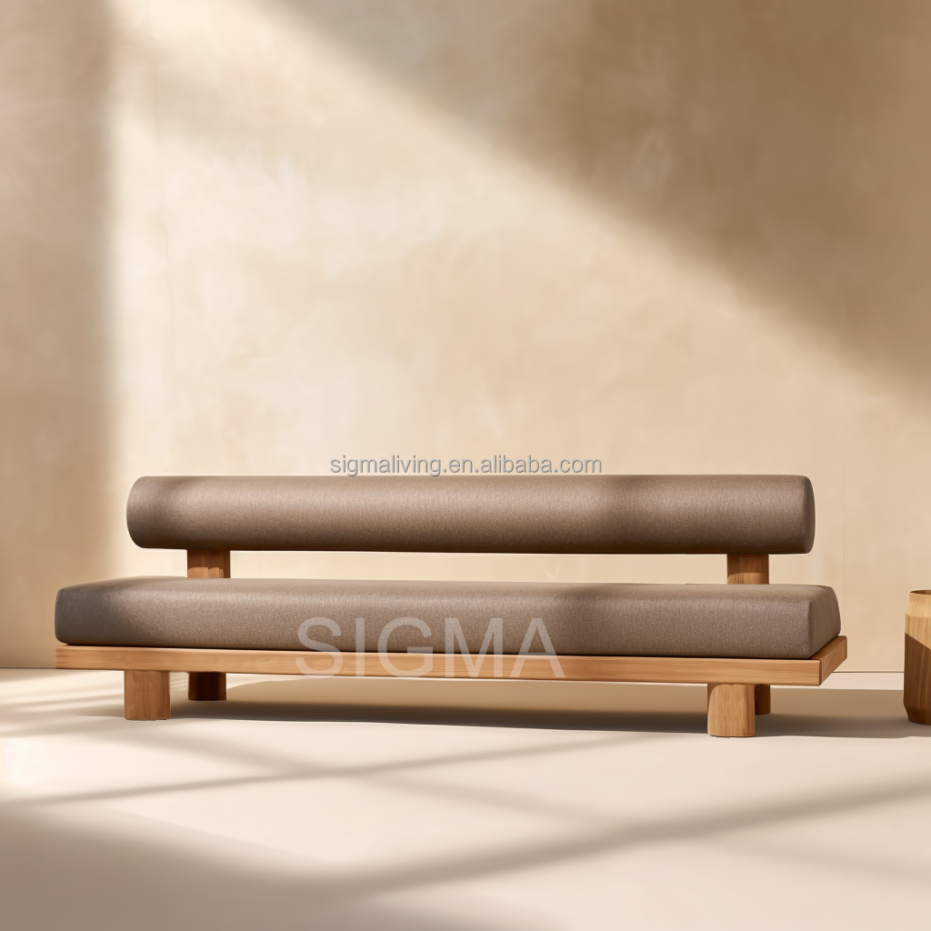 Patio Garden Teak Wood Sofa Coffee Table Sets Design Classical All Weather Teak Sofa Outdoor Furniture Garden Single Sofa