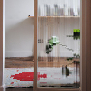 Película de vidrio acanalado transparente UDK, calcomanía decorativa para ventana, película de vidrio de lengüeta para baño, sala de estar - Product Image 4