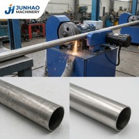Machine de polissage polyvalente pour tubes ronds, décapant de rouille pour tuyaux métalliques, polisseuse automatique pour le traitement des surfaces en acier inoxydable