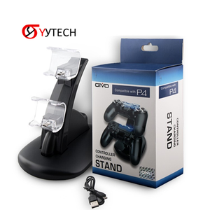 SYYTECH Nuevo Soporte <span class=keywords><strong>de</strong></span> Carga Vertical <span class=keywords><strong>Inalámbrico</strong></span> USB para <span class=keywords><strong>4</strong></span> Controles <span class=keywords><strong>de</strong></span> Videojuegos, Base <span class=keywords><strong>de</strong></span> Carga para Gamepad, Accesorios <span class=keywords><strong>de</strong></span> Venta al por Menor - Product Image 1