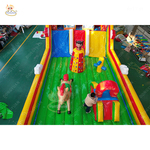 <span class=keywords><strong>Castillo</strong></span> Inflable con Tobogán y Caballo, Brincolín Inflable con Tobogán y Soplador para Niños y Adultos en Venta - Product Image 5