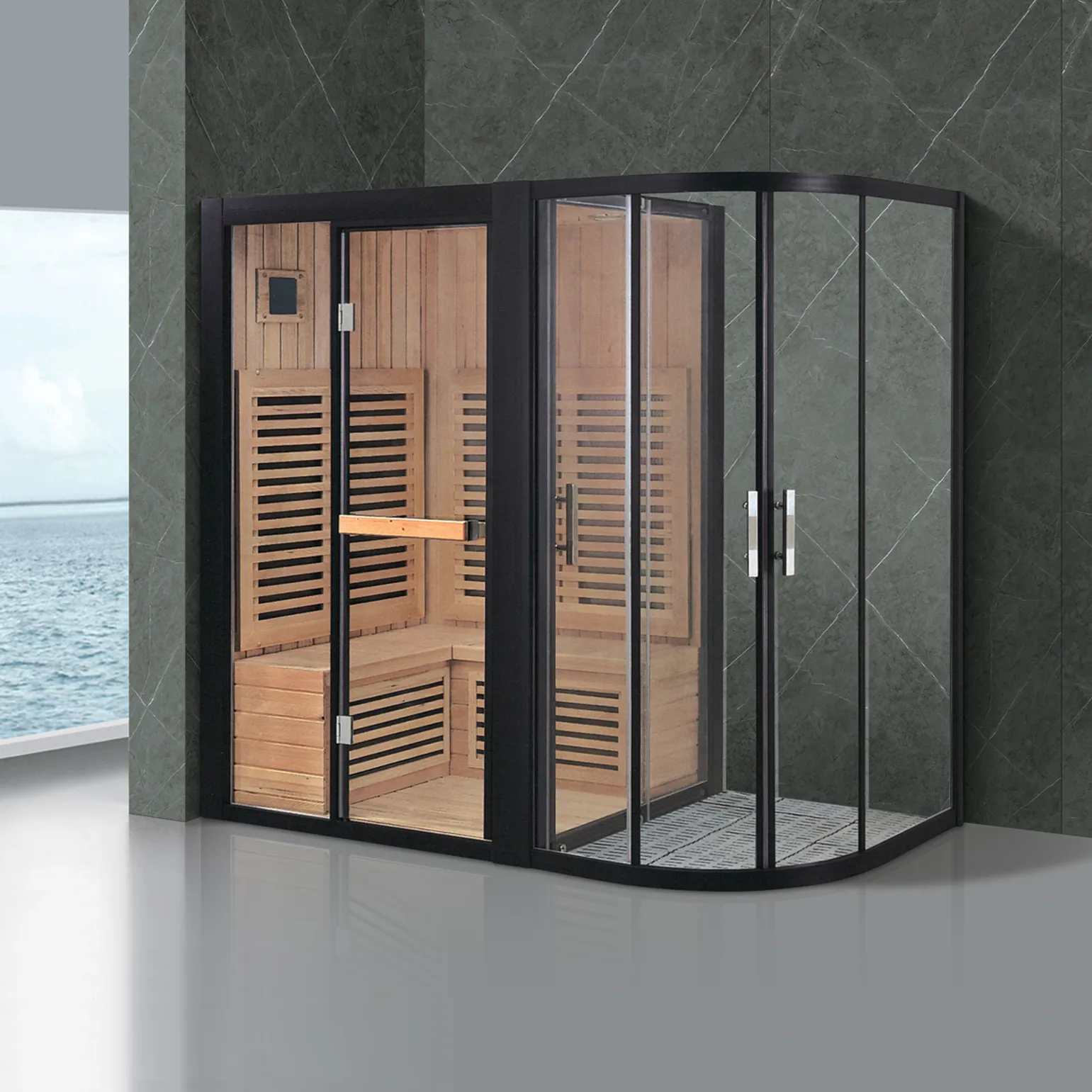 Ozono vapor sauna infravermelho para venda/sauna preços sauna quartos vapor