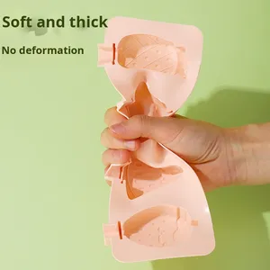 Molde de helado congelado de grado alimenticio para el hogar, nueva tapa redonda de silicona ecológica para hacer queso casero y helado - Product Image 3