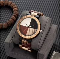 Jam tangan kayu paduan mewah Top mode kepribadian Gerakan Jepang grosir jam tangan kuarsa kayu tahan air untuk pria