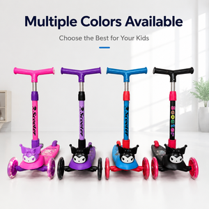 Patinete Plegable para Niños con Ruedas de PU con Luces, Altura Ajustable en 4 Niveles, Patinete de 3 Ruedas para Niños y Niñas de 3 a 12 Años - Product Image 6