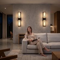 Nouvelle applique murale LED souple de style chinois, ultra-mince, à intensité variable, pour chambre, salon, couloir, maison, hôtel